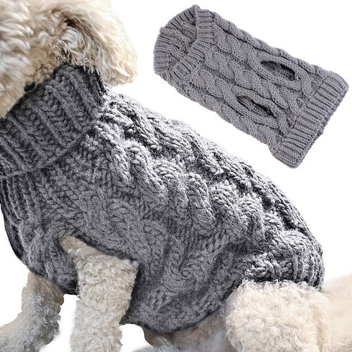 Pet Dog Turtle Neck Suéter De Punto Cálido Jersey De Punto