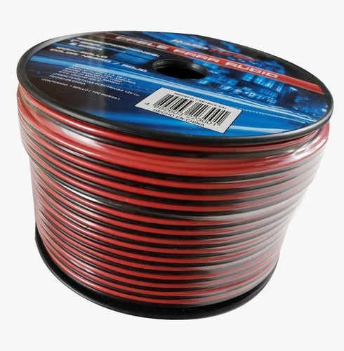 Cable De Audio Para Bocina Bicolor (negro/rojo) Calibre 18,
