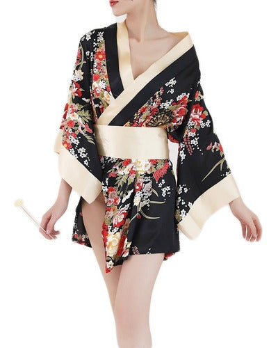 Cómoda Bata De Baño O Camison De Dormir Pijama Kimono Mujer