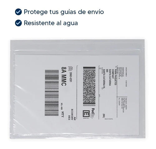 Sobres Canguro Para Guías De Envío (100pcs) Packing List