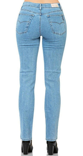 Jeans Oggi Jeans Mujer Slub Sky Mezclilla Stretch Atraction
