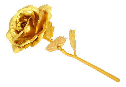 Lámina De Oro Amarillo De 24 Quilates Coleccionable Flor De