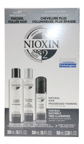 Nioxin 2 Kit 300 Ml Sistema 2 Para Caida Del Cabello