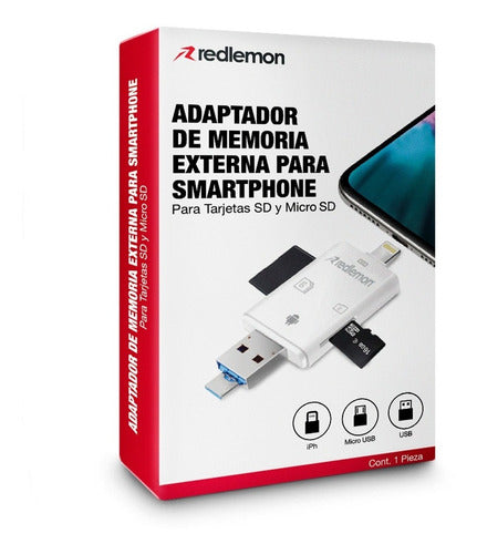 Memoria Externa Para Smartphone Y Tablet Respaldo Redlemon