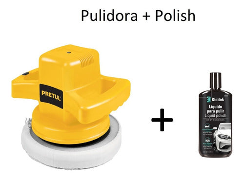 Kit Pulidora Para Auto + Polish Liquido 473ml 26400 + 57087