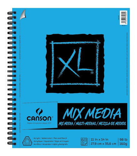Cuaderno Block Canson Xl Mix Media Album Dibujo 27.9 X 35.6