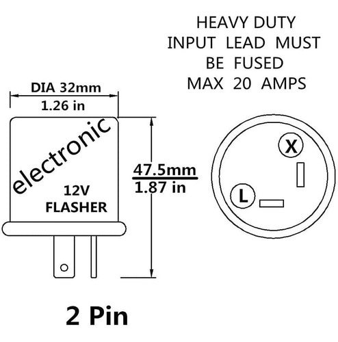 Destellador Electrónico Led Compatible Con Relé, 12 V