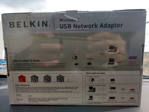 Antena Internet Inalámbrico Belkin Usb 400 Pies Cobertura