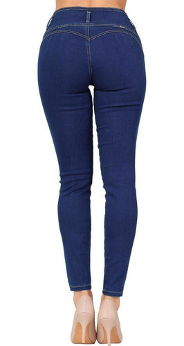 Jeans Básico Mujer Furor Stone 62105428 Mezclilla Stretch