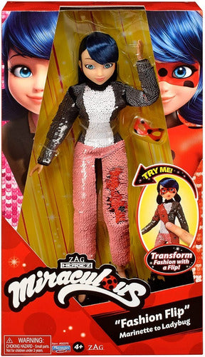 Muñeca Ladybug Miraculous Fashion Doll Transformacion P50375