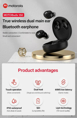 Audífonos Inalámbricos Motorola Vervebuds 150 Bluetooth 5.0