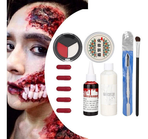 Kit De Herramientas De Maquillaje Para Cicatrices De Heridas