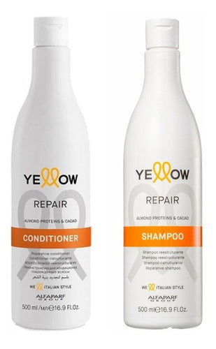 Kit Shampoo + Acond Reestrucurante Repair Almendra Yellow