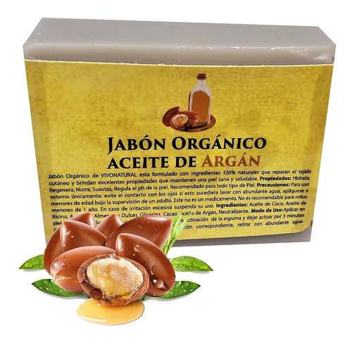 10 Jabones Aceite De Argan Orgánico 120g Hidratación Corpora