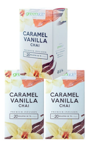 (3 Pzas) Te Caramel Vanilla Chai (20 Bolsitas) Greenside