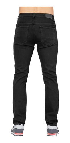 Jeans Básico Hombre Stfashion Negro 51003605 Mezclilla Stret