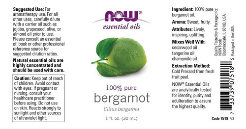 Aceite Esencial De Bergamota / Bergamot Oil 30ml