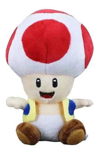 Peluche Toad Rojo De 17 Cm Nintendo Mario Bros Envio Gratis