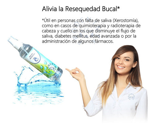 3pack Saliva Artificial Alivia La Resequedad Bucal 250ml C/u