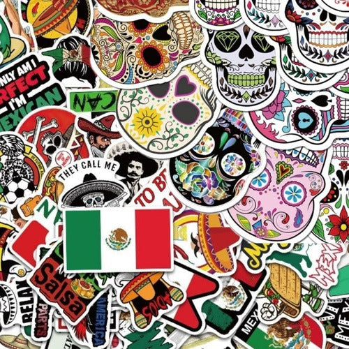 150 Pegatinas Calcomanías Stickers Calcas Calavera México