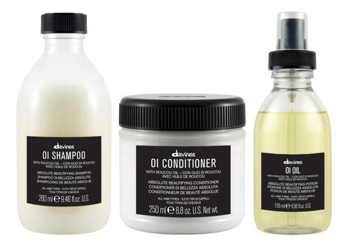 Oi Davines Kit Shampoo Acondicionador Y Aceite
