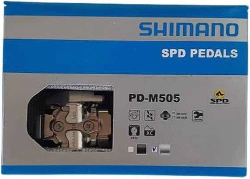 Pedales Shimano M505 Spd Bicicleta Clip Contacto C Placas