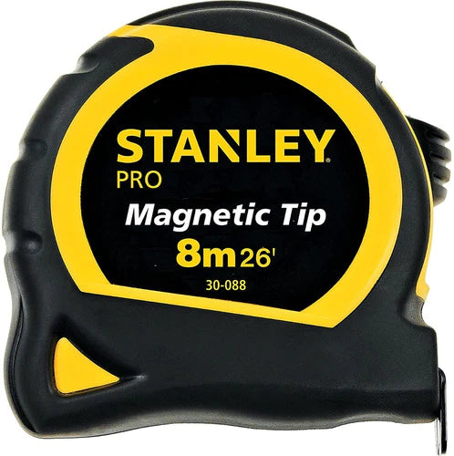 Flexómetro 8m / 26 PuLG Doble Vista Magnético Stanley 30-088