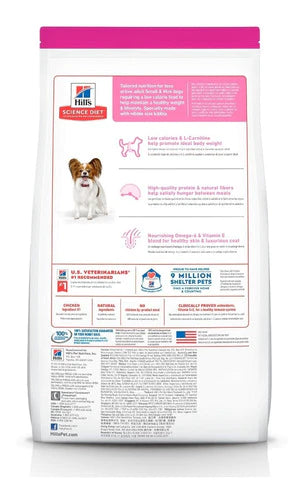 Hills Diet Adult Light Small Paws Alimento Perro 7.03kg