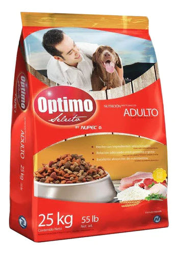 Alimento Optimo Selecto Para Perro Adulto En Bolsa De 25kg