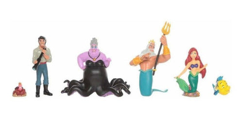 Ariel Juego De Figuras Sirenita Disney Princesa Original