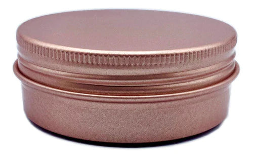 Lata Aluminio 60 Ml Crema Pomadera Color Oro Rosa (10 Pzas)