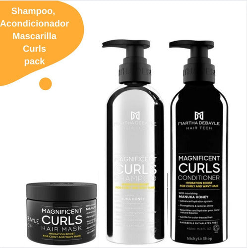 Shampoo , Acondicionador Y Mascarila Martha Debayle Curls