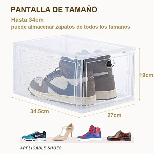 Zapatos Apilables Premium Multiusos Transparentes 4 Piezas