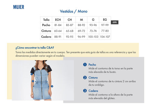 Vestido Midi Estampado De Mujer C&a (3034005)