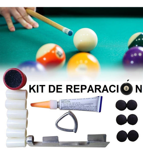 Kit De Reparación Para Taco De Billar Pool Karambola Snooker