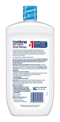 Enjuague Bucal Biotene Dry Mouth Oral Rinse 1lt Importado