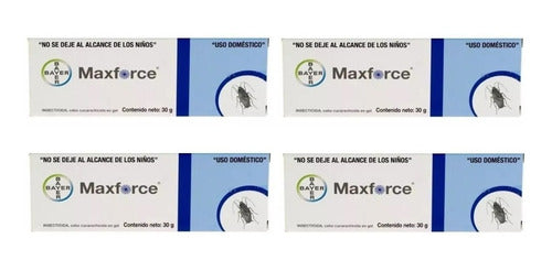 Max Force Gel Bayer 30 Gr Mata Cucarachas Maxforce 4 Pzs