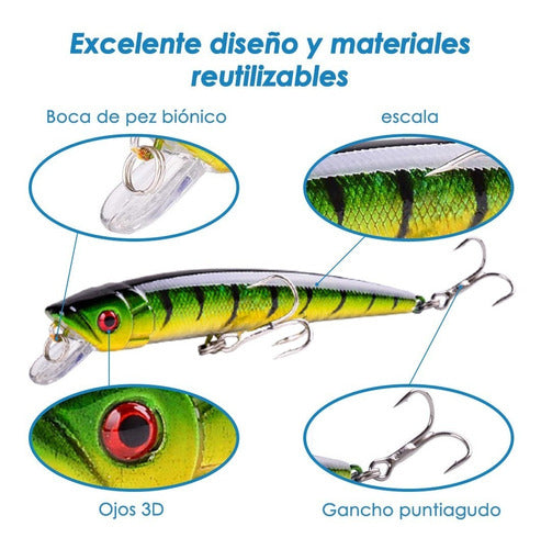 Señuelos Para Pesca Camarón De Río Realista 43 Piezas