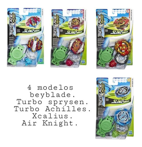 Beyblade Burst Turbo 4 Personajes Hasbro Turbo Achilies