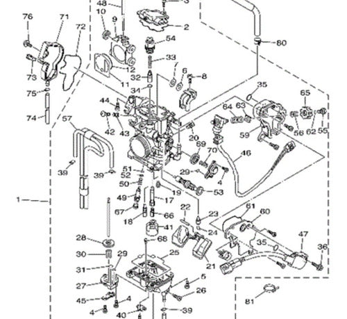 Carburador Para Yamaha Yfz450 2004-2009 Atv Utv