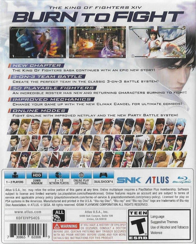 ..:: The King Of Fighters Xiv ::.. Para Playstation 4 Gw