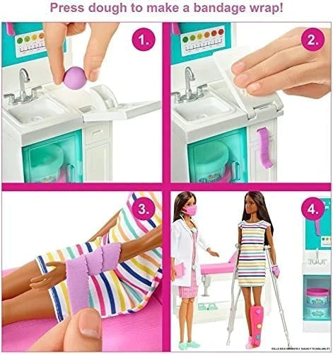 Barbie Careers Clínica Medica Muñeca Mattel