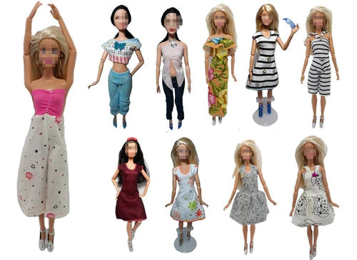 25 Conjuntos De Ropita De Barbie + 25 Zapatitos