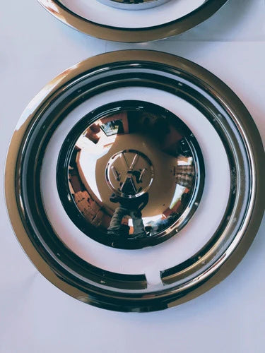 Tapones Y Aros Rines Volkswagen Vocho Rin 15 Metal Cromado