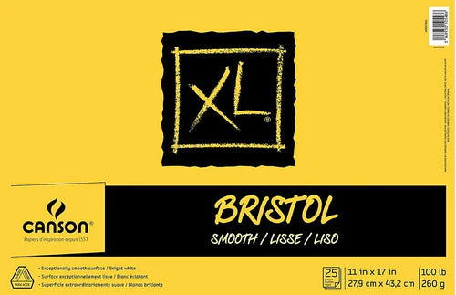Block Dibujo Canson Xl Bristol Liso 25h 27,9x43.2cm 260g
