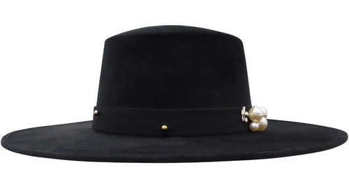 Sombrero Cordobes Dama Muy Elegante  Hipster Vintage
