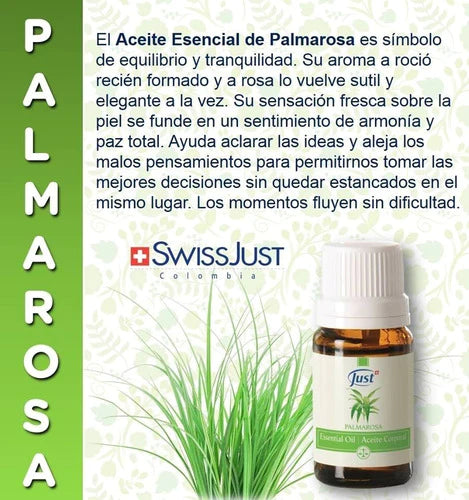 Aceite Esencial De Palmarosa 10ml - Envío Gratis!