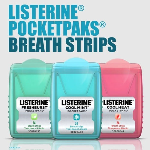 Listerine Laminas To Go Travel Size Freshburst 3 Pack Pocket