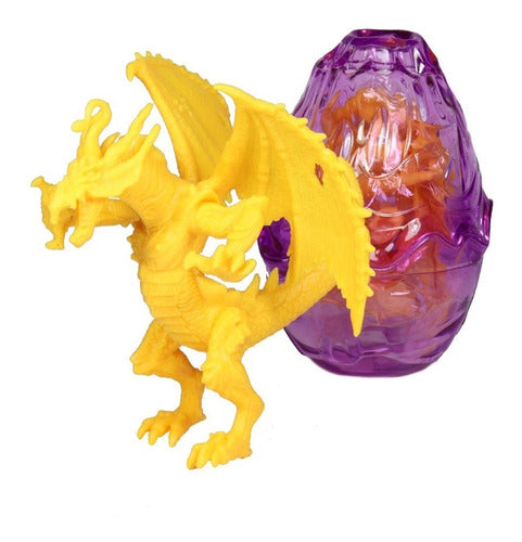 Juguete Huevo Cristal Dragones P/armar 12 Piezas Colores