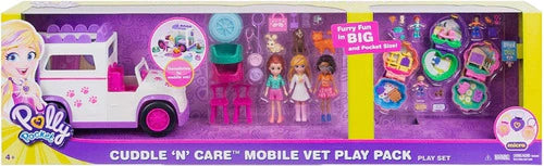Polly Pocket Cuddle And Care Mobile Vet Play Pack
